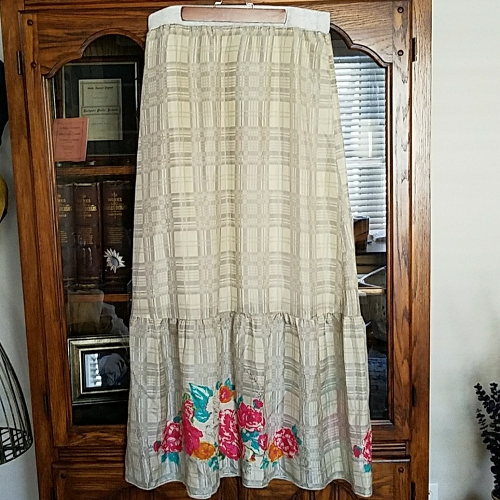 Johnny Was Silk Skirt NWT